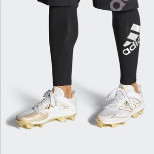 adidas Men's adizero Afterburner 7 Gold TPU Baseball Cleats